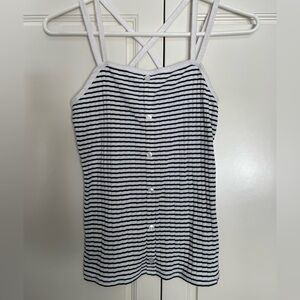 Abercrombie Kids Black and White Buttoned Camisole